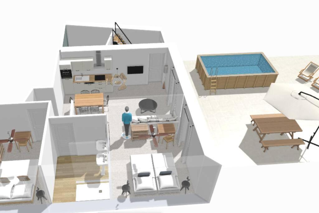 Nocnoc - Le Terrazzo - Petite Piscine Et Jardin En Ville Montpellier Ngoại thất bức ảnh